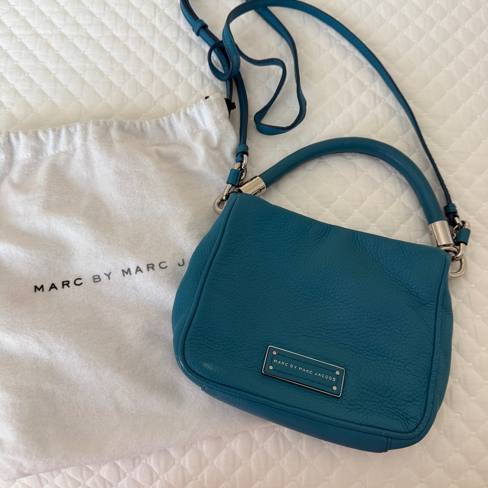 Marc by Marc Jacobs Mini Hobo Crossbody Bag Teal Blue